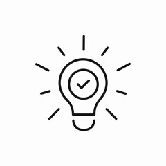 bulb idea icon sign vector