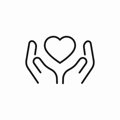 care love heart icon sign vector
