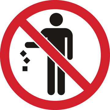 No littering sign. 