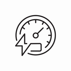 energy speed icon sign vector