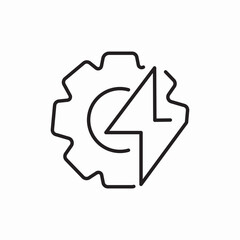 energy setting system icon sign vector