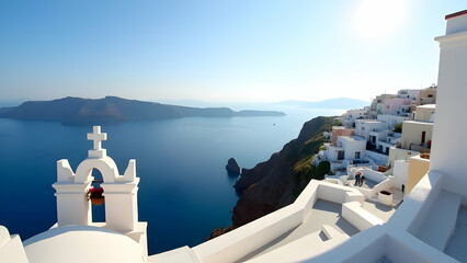 Fototapeta premium View in Santorini in Greece