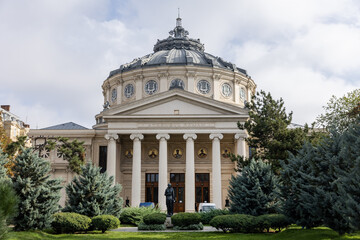 Romania. Bucharest. The Romanian Athenaeum is a concert hall.