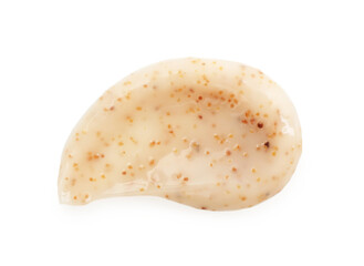 Smear of body scrub isolated on white
