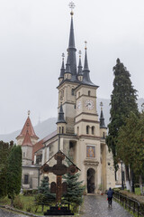 Fototapeta premium Romania. Brashov. View of the Church of St. Nicholas.