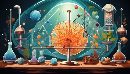 Obraz premium Genetics and Inheritance Patterns 