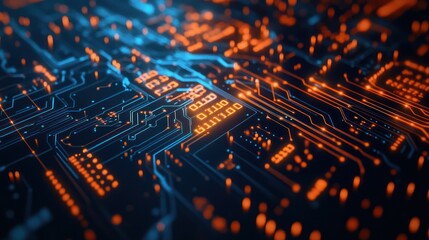 Abstract Circuit Board