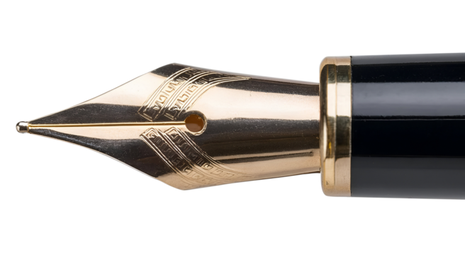 Close-up fountain pen - Powered by Adobe