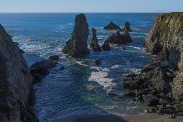 Port-Coton Needles, Wild Coast, Belle-Île-en-Mer, Brittany, France