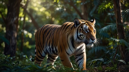 Fototapeta premium Majestic Tiger in the Jungle