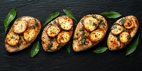 fine dining christmas dinner meal 