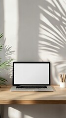 Fototapeta premium desk elements arrangement with empty screen laptop --ar 9:16 --v 6.1 Job ID: 32218949-b7b6-46c0-b46a-4d7ddcdcf871