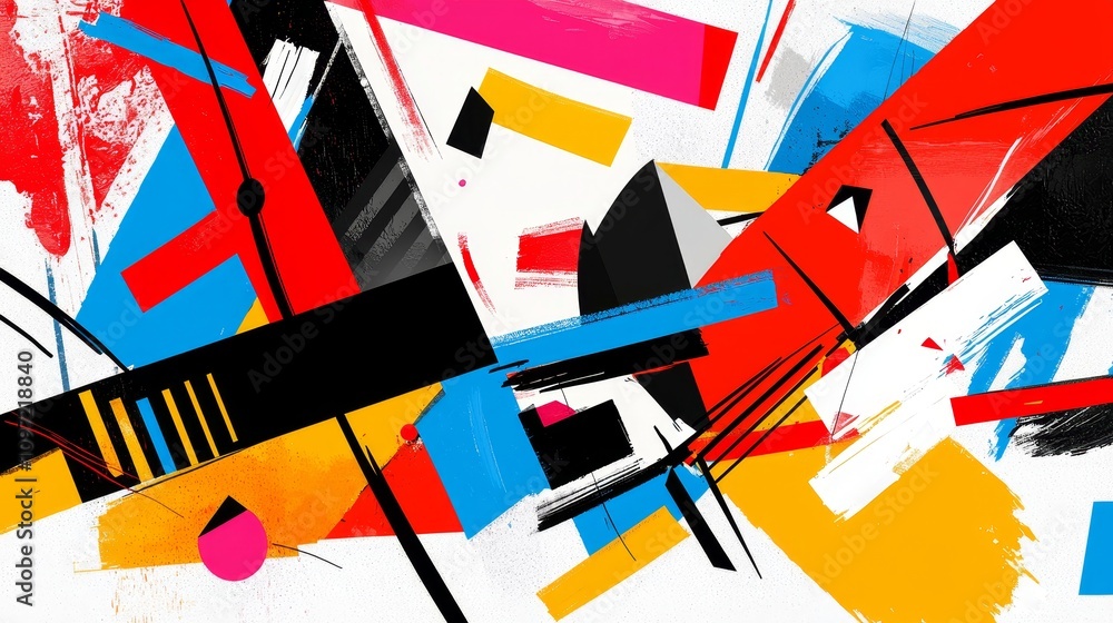 Poster dynamic abstract art composition creative studio digital artwork colorful environment artistic persp