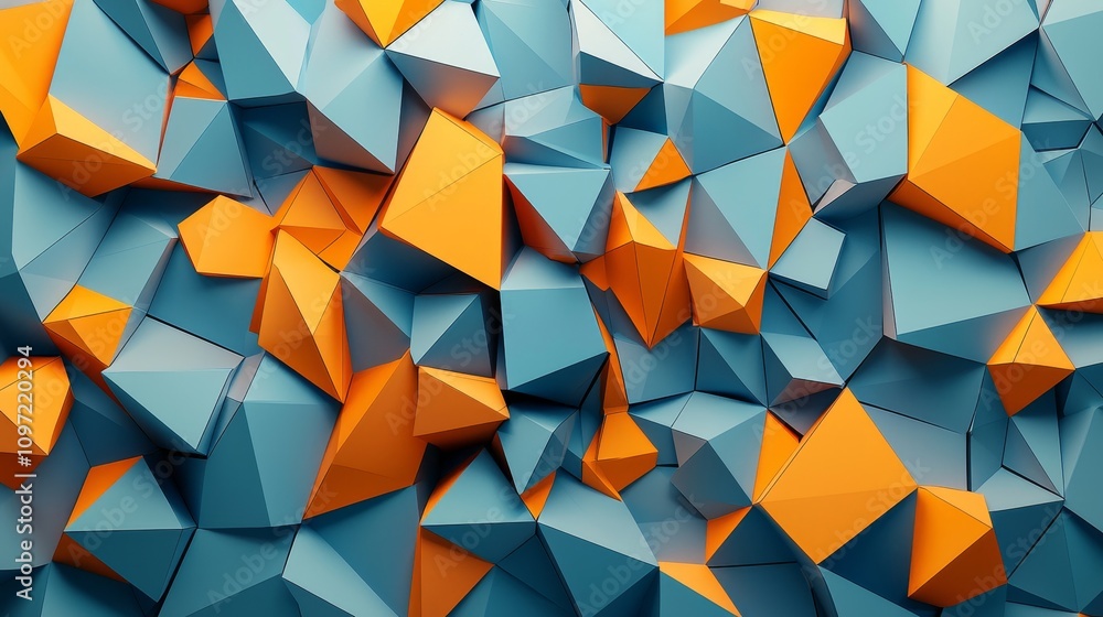 Poster dynamic geometric patterns abstract art digital design modern aesthetic close-up view creative expre