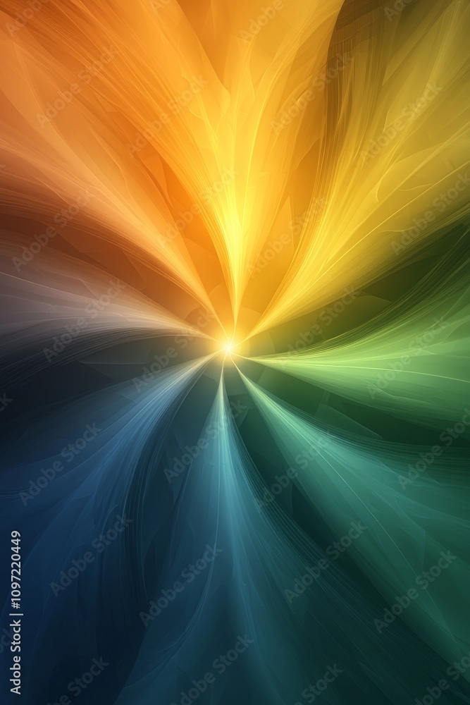 Poster vibrant color flow abstract art digital creation visual aesthetics close-up energy and harmony in mo