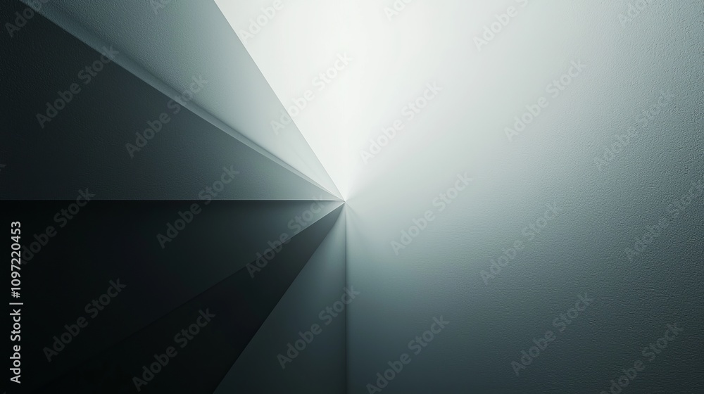 Poster dynamic abstract light patterns digital art modern design minimalist space artistic perspective conc