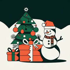 Christmas, Album Cover, Design, Christmas Album, Cover Design, Christmas Illustration, Album Illustration, Cover Illustration, Christmas Sketch, Album Sketch, Cover Sketch, Christmas Vector, Album