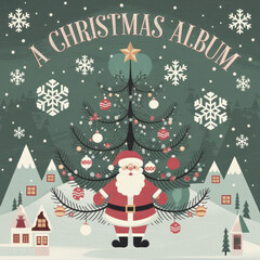 Christmas, Album Cover, Design, Christmas Album, Cover Design, Christmas Illustration, Album Illustration, Cover Illustration, Christmas Sketch, Album Sketch, Cover Sketch, Christmas Vector, Album