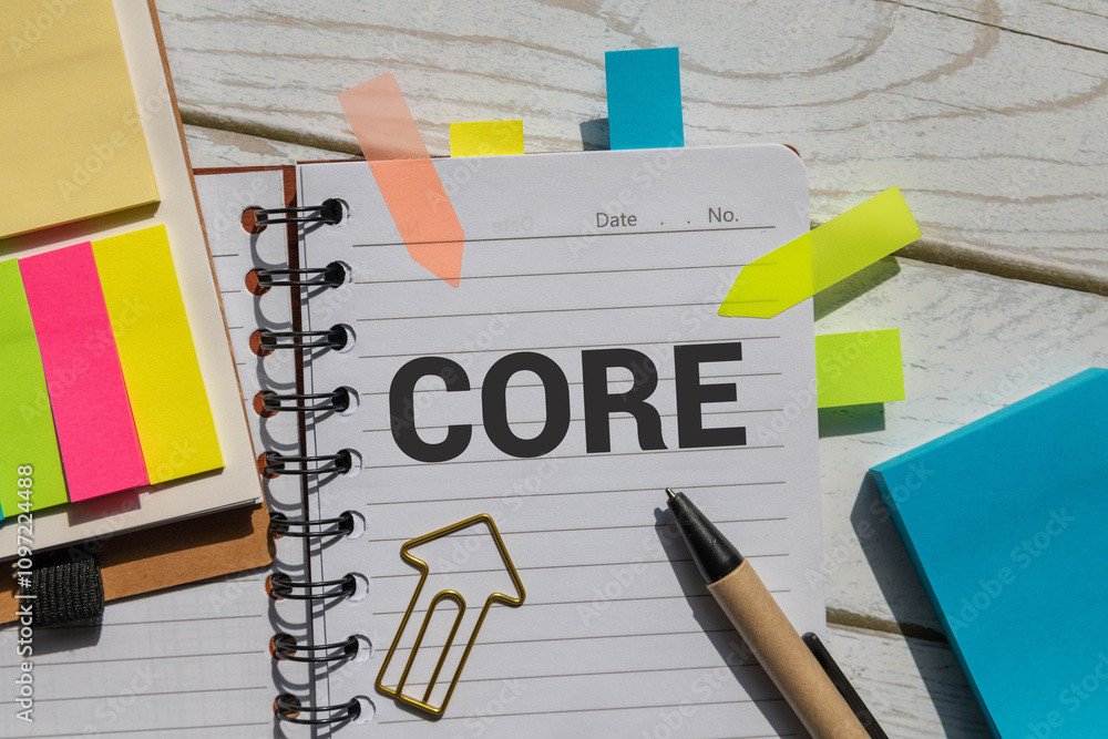 Poster core values word letters text handwritten calligraphy design