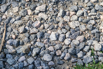 stones on a gravel road in Rio de Janeiro.