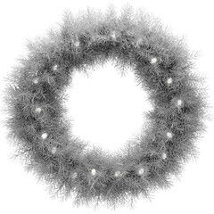 Christmas wreath 3d render PNG