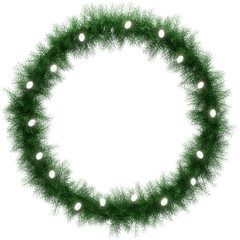 Christmas wreath 3d render PNG