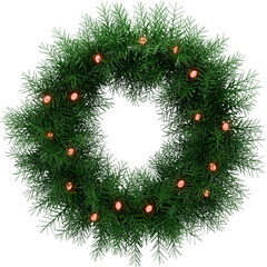 Christmas wreath 3d render PNG