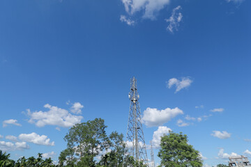 Obraz premium beautiful blue sky background Photo