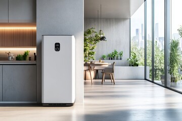 Contemporary device for promoting a healthy environment in living or working spaces