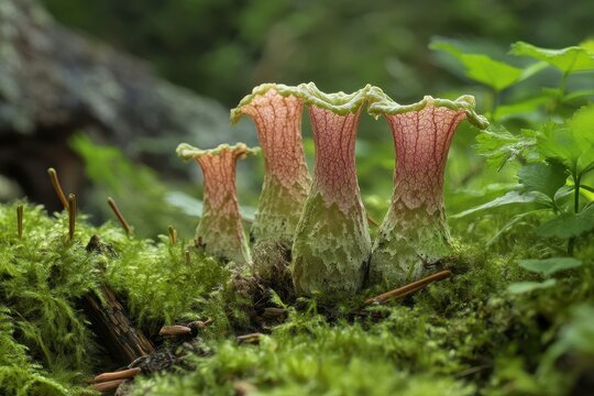 Dutchman s pipe monotropa hypopitys thriving in pine