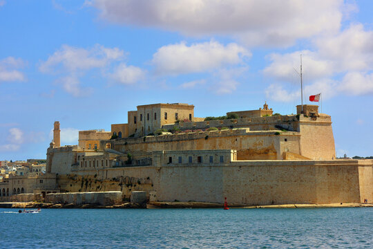Fort St Angelo, Birgu (Maltese: Forti Sant'Anglu or Fortizza Sant'Anglu) is a bastioned fort in Birgu, Malta, located at the centre of the Grand Harbour.