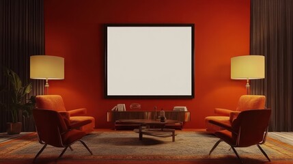 Mid Century Modern Living Room Interior Design