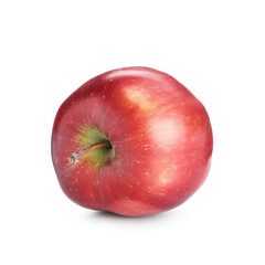 One fresh red apple isolated on white