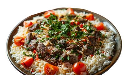 Lamb Rice with Tomatoes & Parsley
