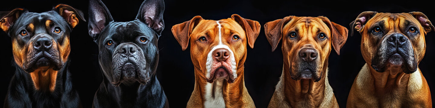 Majestic Canines: Big Dogs Standing Strong
