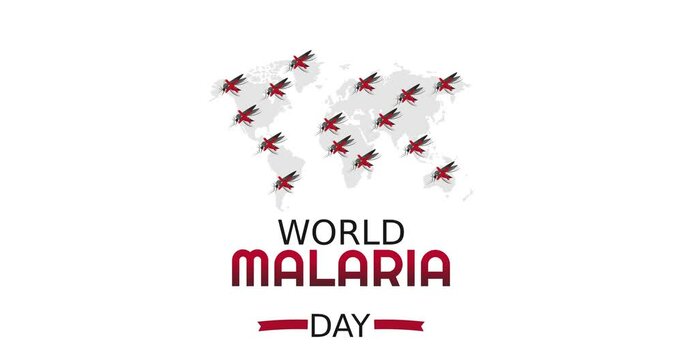 world malaria day motion video, ideal for world malaria day celebration