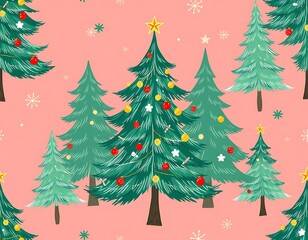 Fototapeta premium christmas trees background