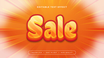 Red Yellow and Orange Sale 3d Editable Text Effect - Font Style