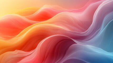Fototapeta premium Abstract Background, Colorful Waves Illustration
