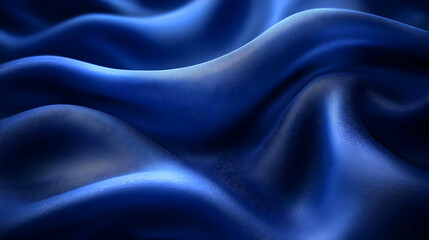 Obraz premium Deep Blue Silk Drape 3D Render