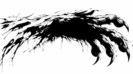 Black Ink Claw Illustration