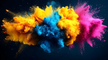 Vibrant Color Explosion Abstract Background