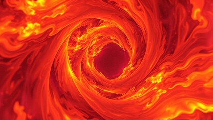 An immersive abstract fire vortex with a mesmerizing pulsing effect in shades of orange and pink, ethereal, abstract, swirling, glowing