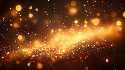 Golden Glitter Abstract Background