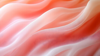 Obraz premium Peach and Cream Abstract Fabric Texture Background