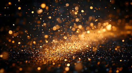 Golden Glitter Abstract Background Image