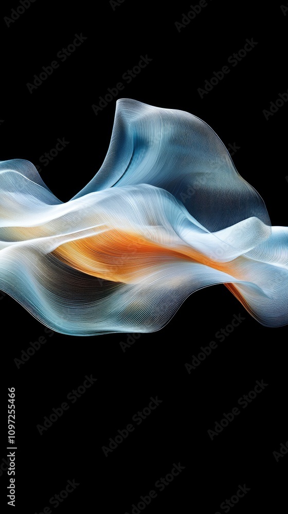 Aufkleber this captivating abstract background features smooth gradients and flowing textures that elevate dig