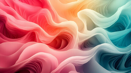 Obraz premium Abstract Colorful Waves Background Illustration