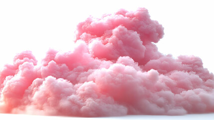 Pink Cloud 3D Render Background