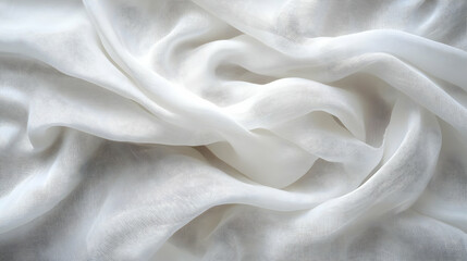 White Fabric Texture Background Image